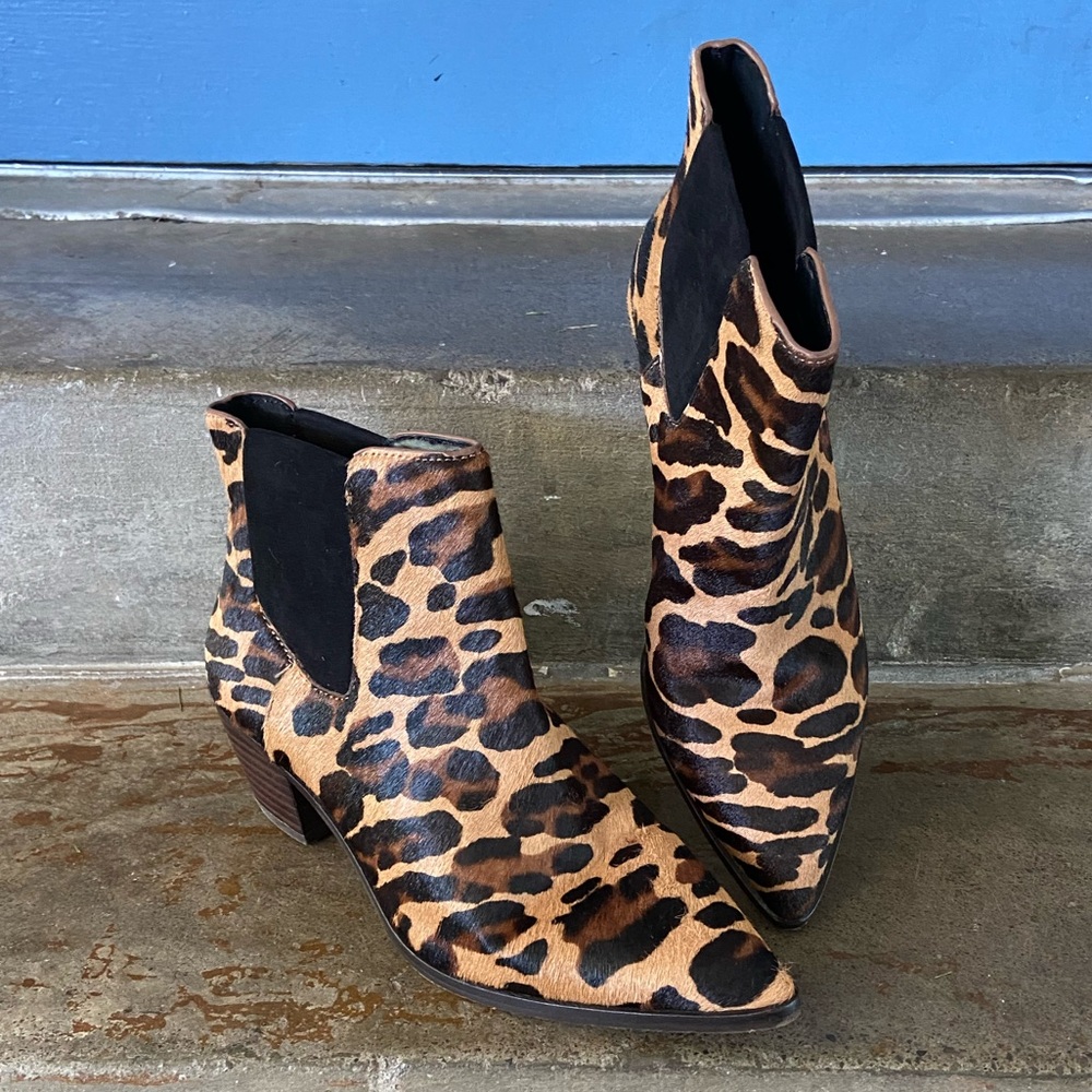 Sole Society animal print hair calf ankle boot - Picture 1 of 7